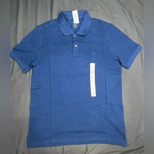 Banana Republic Classic Blue Polo Shirt— Classic Short Sleeve